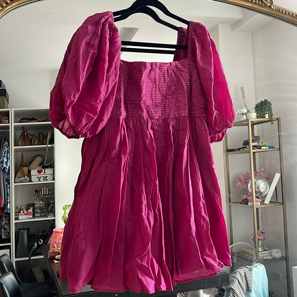 NWT Abercrombie Emerson Dress Magenta